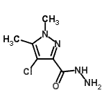 CAS#: 512809-15-3, 4-Chloro-1,5-Dimethyl-1H-Pyrazole-3-Carbohydrazide