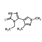 CAS#: 512811-84-6, 5-(1,3-Dimethyl-1H-Pyrazol-4-Yl)-4-Ethyl-2,4-Dihydro-3H-1,2,4-Triazole-3-Thione