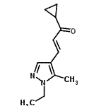 CAS 登录号：512815-45-1， (2E)-1-环丙基-3-(1-乙基-5-甲基-1H-吡唑-4-基)-2-丙烯-1-酮