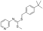CAS#: 51308-52-2, S-(4-(1,1-Dimethylethyl)Phenyl)Methyl S-Methyl 3-Pyridinylcarbonimidodithioate