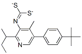 CAS#: 51308-56-6, S-(4-(1,1-Dimethylethyl)Phenyl)Methyl S-(1-Methylpropyl) 3-Pyridinylcarbonimidodithioate