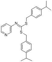 CAS#: 51308-75-9, Bis((4-(1-Methylethyl)Phenyl)Methyl) 3-Pyridinylcarbonimidodithioate