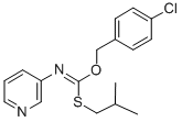 CAS#: 51308-77-1, O-((4-Chlorophenyl)Methyl) S-(2-Methylpropyl) 3-Pyridinylcarbonimidothioate