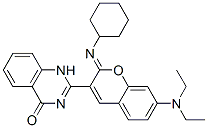 CAS#: 51347-64-9, 2-[2-(Cyclohexylimino)-7-(Diethylamino)-2H-1-Benzopyran-3-Yl]Quinazolin-4(1H)-One