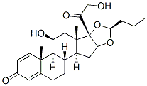 CAS 登录号：51372-28-2， (S)-16alpha,17-(丁亚基二氧基)-11beta,21-二羟基孕甾-1,4-二烯-3,20-二酮