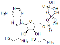 CAS#: 51414-99-4, Adenosine 5'-(tetrahydrogen triphosphate), compd. with 2-aminoethanethiol (1:2)