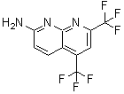 CAS 登录号：51420-72-5， 5,7-二(三氟甲基)[1,8]萘啶-2-胺