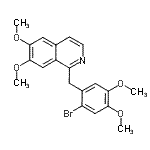 CAS 登录号：51449-10-6， 1-(2-溴-4,5-二甲氧基苄基)-6,7-二甲氧基异喹啉