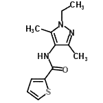 CAS 登录号：514855-99-3， N-(1-乙基-3,5-二甲基-1H-吡唑-4-基)-2-噻吩甲酰胺
