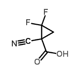 CAS#: 51504-06-4, 1-Cyano-2,2-Difluorocyclopropanecarboxylic Acid