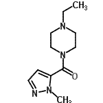 CAS 登录号：515121-66-1， (4-乙基-1-哌嗪基)(1-甲基-1H-吡唑-5-基)甲酮