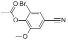 CAS#: 515847-71-9, 2-Bromo-4-Cyano-6-Methoxyphenyl Acetate