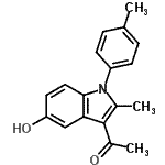 CAS#: 5165-56-0, 1-[5-Hydroxy-2-Methyl-1-(4-Methylphenyl)-1H-Indol-3-Yl]Ethanone