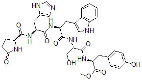 CAS#: 51871-39-7, Pyroglutamyl-Histidyl-Tryptophyl-Seryl-Tyrosyl Methyl Ester