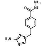 CAS#: 518996-48-0, 4-[(3-Amino-1H-1,2,4-Triazol-1-Yl)Methyl]Benzohydrazide