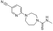 CAS 登录号：519056-55-4， 4-(5-氰基吡啶-2-基)-N-甲基-1,4-二氮杂环庚-1-硫代甲酰胺