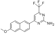 CAS#: 519056-66-7, 4-(6-Methoxy-2-Naphthyl)-6-(Trifluoromethyl)Pyrimidin-2-Amine