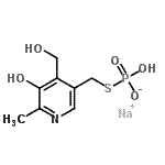 CAS#: 51989-45-8, Sodium S-{[5-Hydroxy-4-(Hydroxymethyl)-6-Methyl-3-Pyridinyl]Methyl} Hydrogen Phosphorothioate