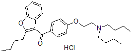 CAS 登录号:52031-23-9, 2-丁基-3-(4-gamma-二丁基氨基丙氧基苯甲酰基)苯并呋喃盐酸盐