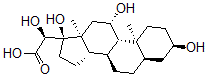 CAS#: 52077-59-5, (3a,5b,11b,20S)-3,11,17,20-Tetrahydroxy-Pregnan-21-oic acid