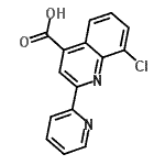 CAS#: 52413-50-0, 8-Chloro-2-(2-Pyridinyl)-4-Quinolinecarboxylic Acid