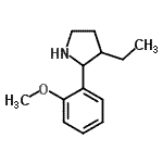 CAS#: 524917-95-1, 3-Ethyl-2-(2-Methoxyphenyl)Pyrrolidine