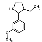 CAS 登录号：524918-30-7， 3-乙基-2-(3-甲氧基苯基)吡咯烷