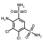 CAS 登录号：5250-72-6， 4-氨基-5,6-二氯-1,3-苯二磺酰胺