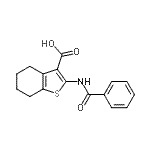 CAS#: 52535-73-6, 2-(Benzoylamino)-4,5,6,7-Tetrahydro-1-Benzothiophene-3-Carboxylic Acid