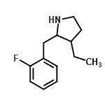 CAS 登录号：525537-55-7， 3-乙基-2-(2-氟苄基)吡咯烷