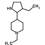 CAS 登录号：525537-95-5， 1-乙基-4-(3-乙基-2-吡咯烷基)哌啶