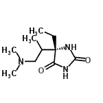 CAS 登录号：525600-25-3， (5S)-5-[1-(二甲基氨基)-2-丙基]-5-乙基-2,4-咪唑烷二酮
