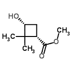 CAS 登录号：527751-16-2， 甲基(1S,3R)-3-羟基-2,2-二甲基环丁烷羧酸酯