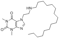 CAS#: 52943-52-9, 7-[2-(Hexadecylamino)Ethyl]-3,7-Dihydro-1,3-Dimethyl-1H-Purine-2,6-Dione