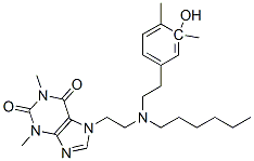 CAS#: 52943-54-1, 7-[2-[4,5-Dimethyl-5-Hydroxyhexyl(Phenethyl)Amino]Ethyl]-3,7-Dihydro-1,3-Dimethyl-1H-Purine-2,6-Dione