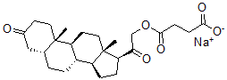 CAS 登录号：53-10-1， 21-(3-羧基-1-氧代丙氧基)-孕甾烷-3,20-二酮钠盐