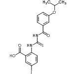 CAS#: 530148-49-3, 5-Iodo-2-{[(3-Isopropoxybenzoyl)Carbamothioyl]Amino}Benzoic Acid