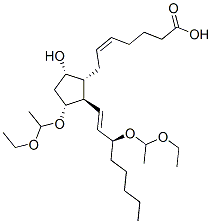 CAS#: 53053-56-8, (5Z,13E,15S)-11alpha,15-Bis(1-ethoxyethoxy)-9alpha-hydroxyprosta-5,13-dien-1-oic acid