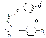 CAS#: 53068-40-9, 4-Methoxybenzaldehyde [3-[2-(3,4-Dimethoxyphenyl)Ethyl]-4-Oxothiazolidin-2-Ylidene]Hydrazone