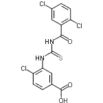 CAS#: 531521-00-3, 4-Chloro-3-{[(2,5-Dichlorobenzoyl)Carbamothioyl]Amino}Benzoic Acid