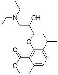 CAS 登录号：53206-83-0， 3-[2-羟基-3-(二乙基氨基)丙氧基]对伞花烃-2-羧酸甲酯
