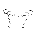 CAS#: 53213-92-6, 3-Pentyl-2-[(1E,3E,5Z)-5-(3-Pentyl-1,3-Benzoxazol-2(3H)-Ylidene)-1,3-Pentadien-1-Yl]-1,3-Benzoxazol-3-Ium Iodide