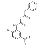 CAS#: 532386-24-6, 4-Chloro-3-{[(Phenylacetyl)Carbamothioyl]Amino}Benzoic Acid