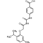 CAS#: 532389-58-5, 4-({[(2-Isopropyl-5-Methylphenoxy)Acetyl]Carbamothioyl}Amino)Benzoic Acid