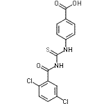 CAS 登录号：532415-58-0， 4-{[(2,5-二氯苯甲酰基)硫代氨基甲酰]氨基}苯甲酸
