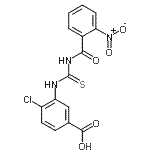 CAS 登录号：532418-17-0， 4-氯-3-{[(2-硝基苯甲酰)硫代氨基甲酰]氨基}苯甲酸