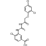 CAS#: 532430-00-5, 4-Chloro-3-({[(2,4-Dichlorophenoxy)Acetyl]Carbamothioyl}Amino)Benzoic Acid