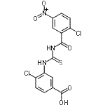 CAS 登录号：532951-77-2， 4-氯-3-{[(2-氯-5-硝基苯甲酰)硫代氨基甲酰]氨基}苯甲酸