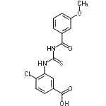 CAS#: 532954-01-1, 4-Chloro-3-{[(3-Methoxybenzoyl)Carbamothioyl]Amino}Benzoic Acid