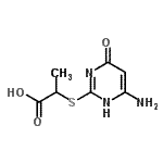 CAS#: 532954-30-6, 2-[(6-Amino-4-Oxo-1,4-Dihydro-2-Pyrimidinyl)Sulfanyl]Propanoic Acid